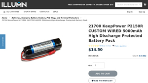 21700 KeepPower P2150R CUSTOM WIRED 5000mAh High ... - 21700 battery bulk