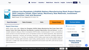 Lithium Iron Phosphate (LiFePO4) Battery Manufacturing Plant - lithium phosphate battery factory