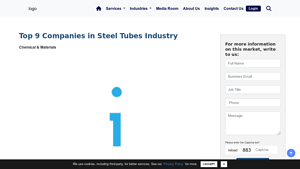Top Steel Tubes (Pipe) Manufacturing Companies - IMARC Group - largest manufacturer of steel in the world