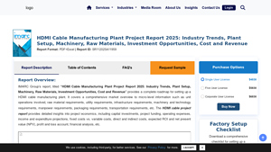 HDMI Cable Manufacturing Plant Report 2025 | Setup Cost - hdmi to hdmi cable factory