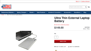 Ultra Thin External Laptop Battery - laptop battery bulk
