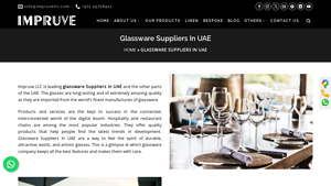 Glassware Suppliers in UAE | Glassware Supply Company Dubai - Impruve - glassware manufacturer