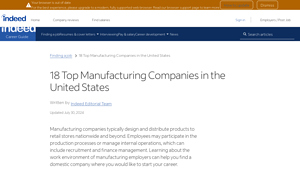 18 Top Manufacturing Companies in the United States - Indeed - best manufacturer