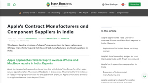 List of Apple Contract Manufacturers and Suppliers in India - iphone manufacturer price