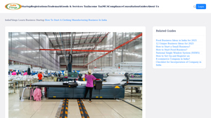 How to Start a Clothing Manufacturing Business in India? - IndiaFilings - clothing manufacturer startup in india