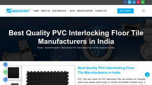 Best PVC Interlocking Floor Tiles Manufacturers in India - Induskart - pvc floor tiles factory