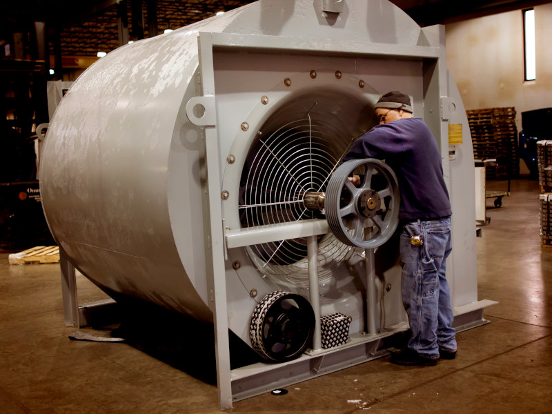 A relevant stock photo of industrial fan manufacturer in a typical setting.