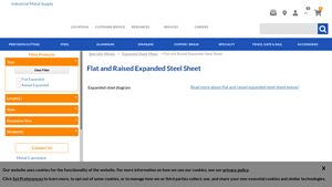 Flat and Raised Expanded Steel Sheet - Industrial Metal Supply - expanded metal sheet factory
