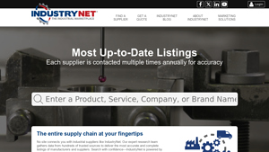 IndustryNet® - Machinery, Parts, Supplies, Services - Industrial ... - manufacturer list