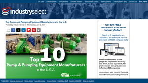 Largest Pump Manufacturers in the U.S. - IndustrySelect® - pump manufacturer
