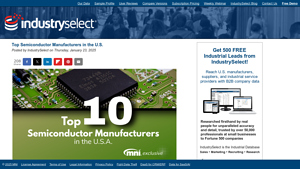 Top 10 Semiconductor Manufacturers in the U.S. - IndustrySelect - largest chip manufacturer