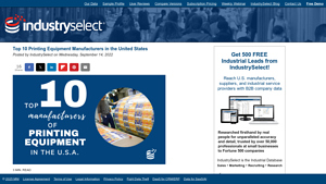 Top 10 Printing Equipment Manufacturers in the United States - printer manufacturer