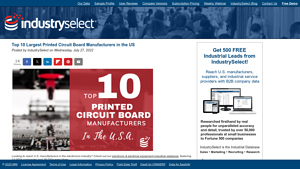 Top U.S. Printed Circuit Board Manufacturers - IndustrySelect® - pcb manufacturer united states