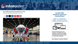 Top 10 Manufacturing Companies in Texas - IndustrySelect - car manufacturer texas