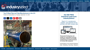 Top 10 Steel Pipe and Tube Manufacturers in the U.S. - largest manufacturer of steel in the world