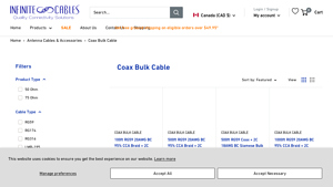 Coax Bulk Cable - Infinite Cables - rg6 bulk