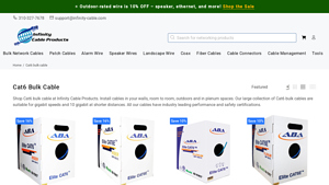 Cat6 Bulk Cables from $34 - Free Shipping - Infinity Cable Products - cat 6 ethernet cable bulk