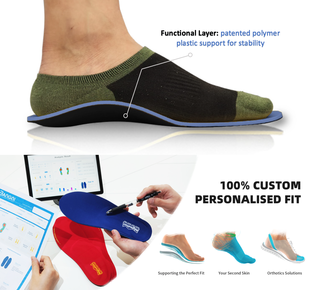 A relevant stock photo of insole custom in a typical setting.