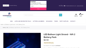 LED Balloon Light Strand - 16ft 2 Battery Pack - led balloon wholesale