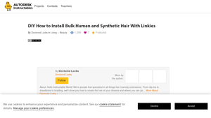 DIY How to Install Bulk Human and Synthetic Hair With Linkies - synthetic hair bulk