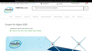 Coupon for Xigduo 2025 - Insulin Outlet - xigduo manufacturer website