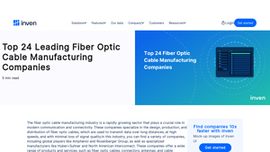 Top 24 Leading Fiber Optic Cable Manufacturing Companies - Inven - fiber optic cable manufacturer