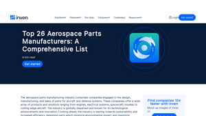 Top 26 Aerospace Parts Manufacturers: A Comprehensive List - Inven - aerospace manufacturer