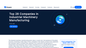 Top 28 Companies in Industrial Machinery Manufacturing - Inven - machinery manufacturer