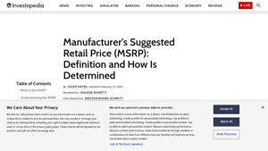 Manufacturer's Suggested Retail Price (MSRP): Definition and How Is ... - manufacturer suggested retail price