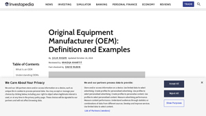 Original Equipment Manufacturer (OEM): Definition and Examples - oem equipment manufacturer