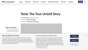 Tesla: The True Untold Story - Investopedia - tesla electric car factory