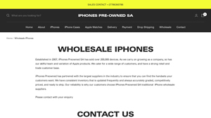 Wholesale iPhones | iPhones Preowned SA - iphone manufacturer price