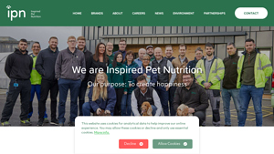 Inspired Pet Nutrition Ltd | IPN | Inspired Pet Nutrition Ltd Thirsk - dog food manufacturer