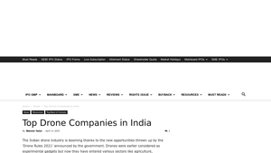 Top Drone Companies In India 2025 - IPO Central - drone manufacturer