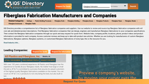Fiberglass Fabrication Manufacturers - IQS Directory - fiberglass manufacturer