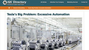 Tesla's Big Problem: Excessive Automation - IQS Directory - tesla s factory
