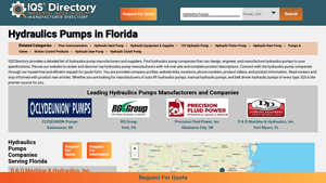 Florida Hydraulics Pump Manufacturers Suppliers - IQS Directory - hydraulics supply company