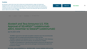 Teva Pharmaceutical Industries Ltd. - Alvotech and Teva Announce U.S ... - teva manufacturer