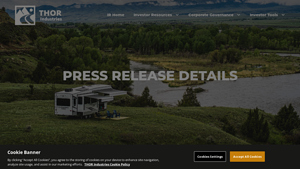 THOR Announces Strategic Realignment of Heartland Recreational Vehicle ... - heartland rv manufacturer