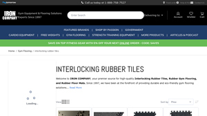 Interlocking Rubber Tiles & Gym Flooring - IRON COMPANY - rubber tiles factory