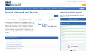 NSN Database | NSN Look Up by Part Number |Search NSN ... - ISO Group - manufacturer part number lookup