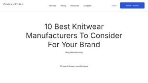 10 Best Knitwear Manufacturers To Consider For Your Brand - knitwear manufacturer