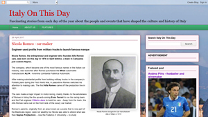 Nicola Romeo - car maker - Italy On This Day - alfa romeo car manufacturer