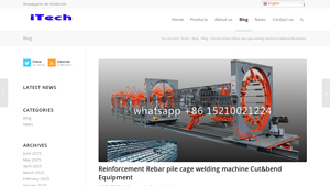 Reinforcement Rebar pile cage welding machine Cut&bend Equipment - hum wire caging machine manufacturer