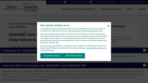 JANUMET® (sitagliptin and metformin HCl) & JANUMET® XR (sitagliptin and ... - metformin manufacturer