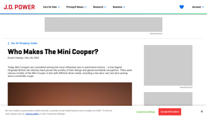 Who Makes The Mini Cooper? - J.D. Power and Associates - mini cooper car manufacturer