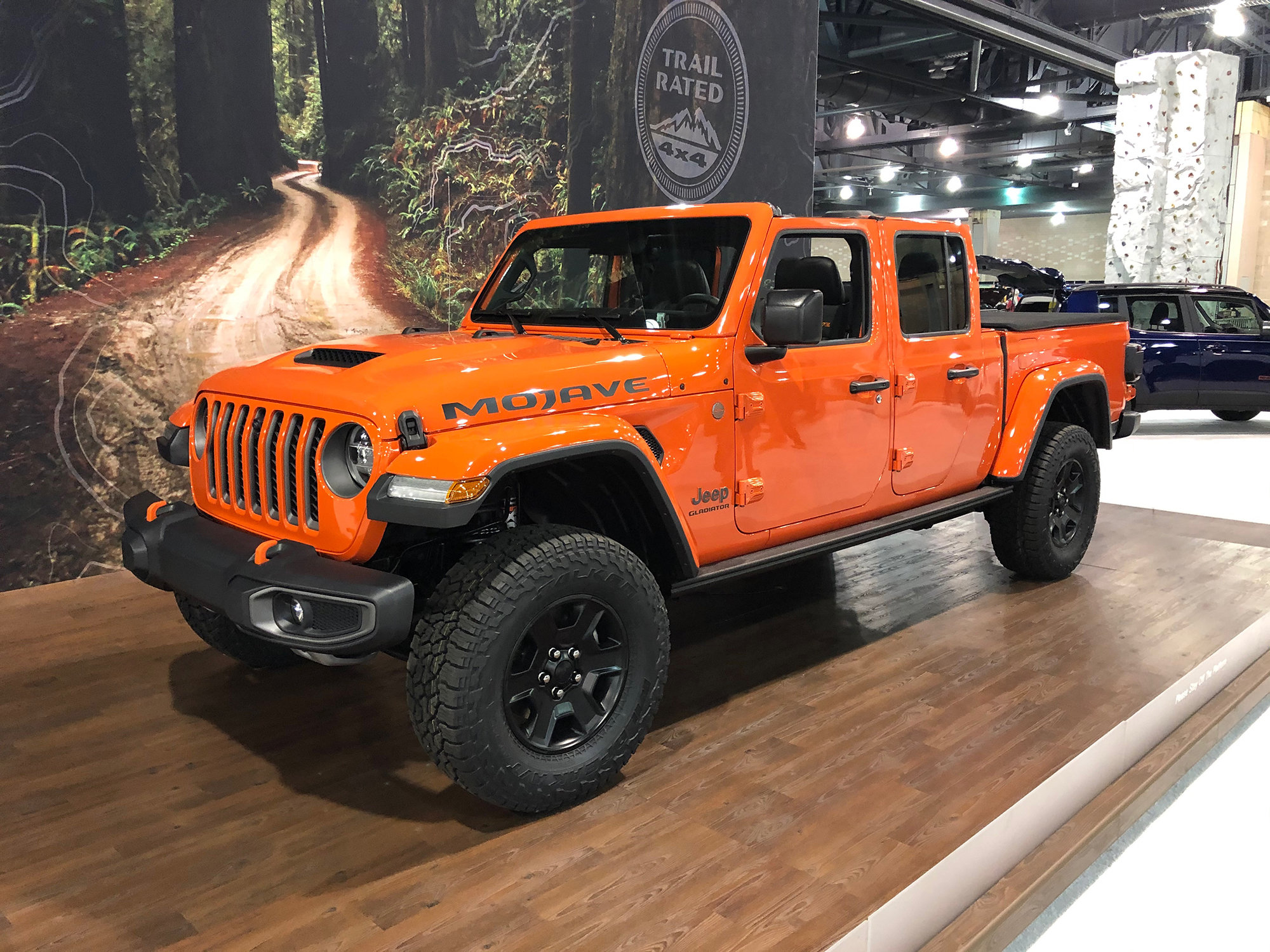 A relevant stock photo of jeep gladiator mojave custom in a typical setting.
