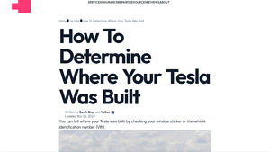 How To Determine Where Your Tesla Was Built - Jerry - tesla s factory