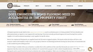 Does Engineered Wood Flooring Need to Acclimatise, How to Store - engineered flooring company