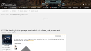 PVC Tile flooring in the garage, need solution for Floor jack placement - pvc floor tiles factory